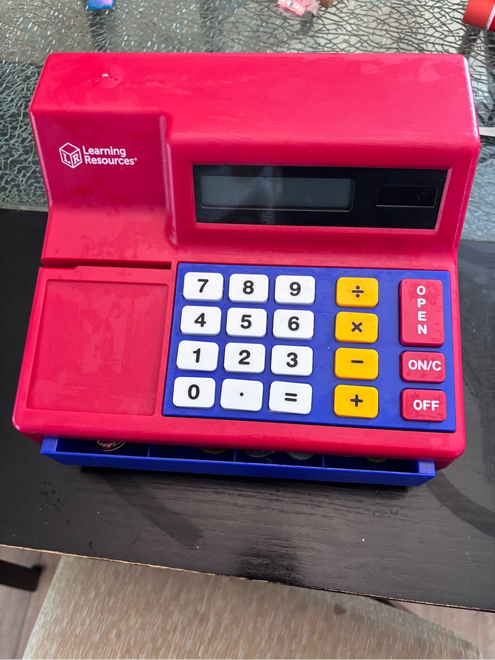 Learning Resources Red Kids Educational Cash Register